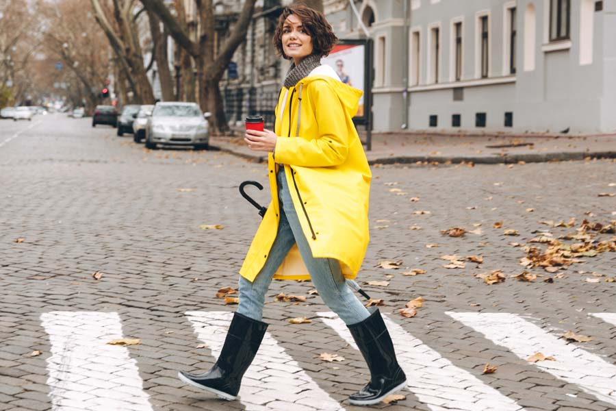 Giày đi mưa được các fashionista lăng xê mùa Thu - Đông 2021